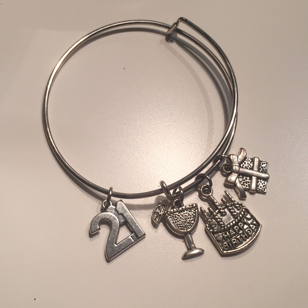 21st birthday silver bangle - great gift!